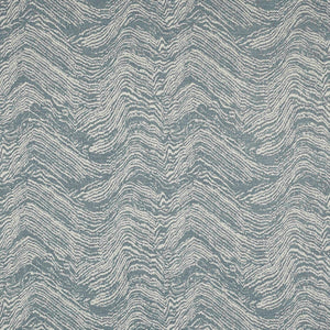 Cowtan & Tout Idaho Ocean Wool Blend Blue Cream Abstract Boucle Upholstery Fabric STA 5013