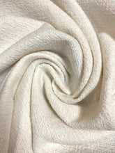 Load image into Gallery viewer, 1.5 Yard Designer Water &amp; Stain Resistant Indoor Outdoor White Terry Upholstery Fabric WHS 4647