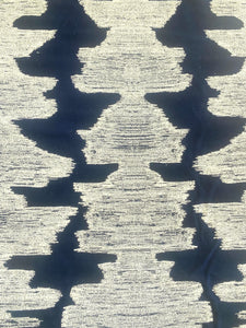 Perennials Ink Blot After Midnight Navy Blue Indoor Outdoor Upholstery Fabric WHS-5002