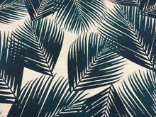 Load image into Gallery viewer, Holly Hunt Textile Great Outdoor Yucca Turq Bold Tropical Leaf Performance Woven Fabric STA 6402