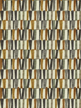 Load image into Gallery viewer, Cream Mustard Gold Ochre Sage Green Grey Taupe Abstract Cut Velvet Upholstery Fabric