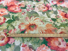 Load image into Gallery viewer, Covington Matisses Garden Printed Cotton Coral Pink Green Ivory Upholstery Drapery Fabric in Summer