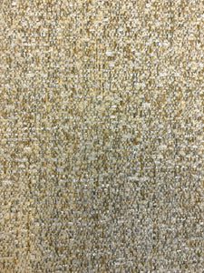 Designer Beige Gray Mustard MCM Mid Century Modern Chenille Upholstery Fabric WHS 4566