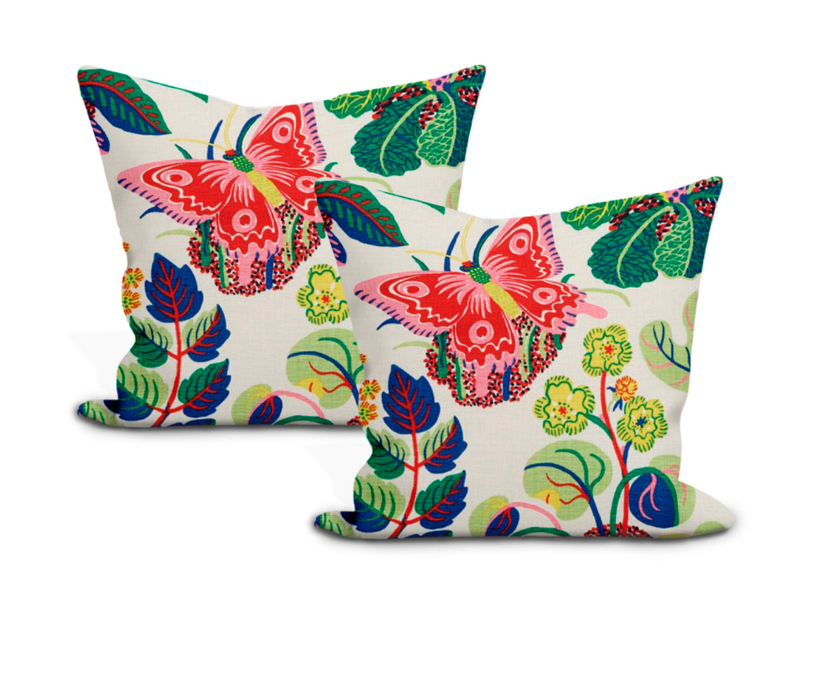 Exotic Butterfly Pillow Schumacher | Fabric Bistro | Columbia | South ...