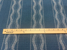 Load image into Gallery viewer, Peter Dunham Textiles Zanzibar Lapis Blue Vertical Ribbon Stripe Pattern Performance Woven Fabric STA 6399