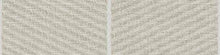 Load image into Gallery viewer, 120” Wide Semi Sheer Powder Grey Linen Stripe Herringbone Drapery Fabric FB
