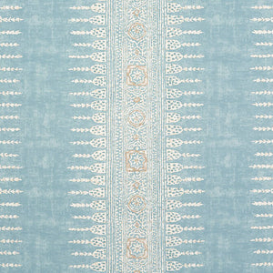 Set of Two Made to Order Thibaut Javanese Stripe Side Drapery Panels