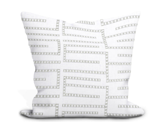 Thibaut Architect Embroidery Pillow