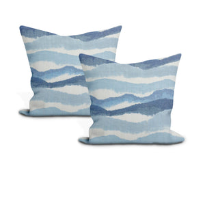 Schumacher chandler warp print pillow cover