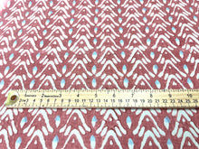 Load image into Gallery viewer, Galbraith and Paul Bellflower Terra Cotta Coral Blue Indoor Outdoor Fabric