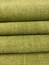 Load image into Gallery viewer, Designer Water &amp; Stain Resistant Lime Green MCM Mid Century Modern Tweed Upholstery Fabric WHS 4612