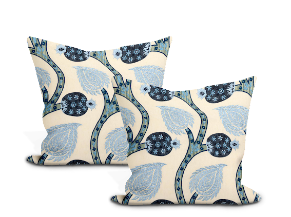 Schumacher Nurata Embroidery Pillow Cover