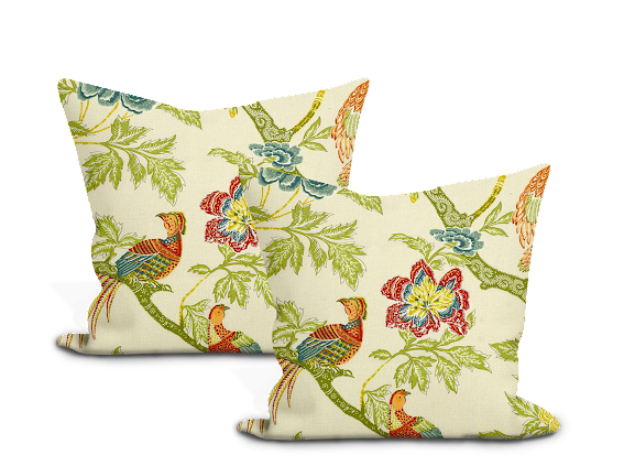 Schumacher Arbre Chinois Pillow Cover