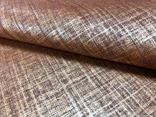 Load image into Gallery viewer, Copper Gold Metallic Glazed Belgian Linen Upholstery Drapery Fabric