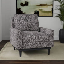 Load image into Gallery viewer, Heavy Duty Cream Charcoal Grey Abstract Animal Pattern Upholstery Fabric