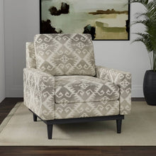 Load image into Gallery viewer, Heavy Duty Grey Taupe Cream Ikat Ethnic Geometric Upholstery Fabric