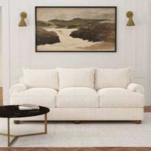 Load image into Gallery viewer, Heavy Duty Damask Medallion Ivory Upholstery Drapery Fabric