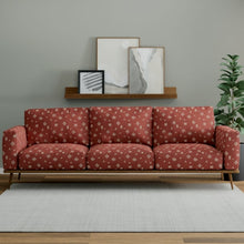 Load image into Gallery viewer, Rusty Red Cream Ethnic Southwestern Upholstery Fabric