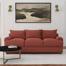 Load image into Gallery viewer, Heavy Duty Floral Diamond Garnet Burgundy Red Upholstery Drapery Fabric