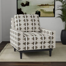 Load image into Gallery viewer, Heavy Duty Brown Grey Stripe Ethnic Geometric Upholstery Fabric