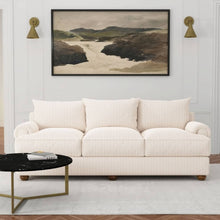 Load image into Gallery viewer, Heavy Duty Damask Diamond Ivory Upholstery Drapery Fabric
