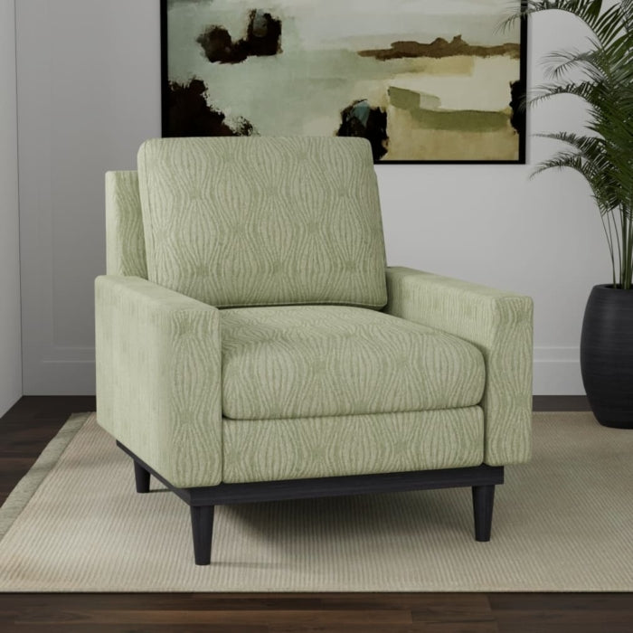 Stain Resistant Sage Green Geometric Chenille Upholstery Drapery Fabric