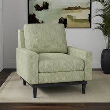 Load image into Gallery viewer, Stain Resistant Sage Green Geometric Chenille Upholstery Drapery Fabric