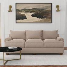 Load image into Gallery viewer, Heavy Duty Tufted Diamond Light Grey Taupe Upholstery Drapery Fabric