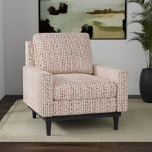 Load image into Gallery viewer, Heavy Duty Rusty Brown Cream Cotton Linen Ethnic Geometric Upholstery Fabric