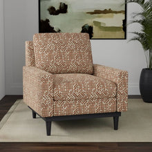 Load image into Gallery viewer, Heavy Duty Cream Rusty Brown Taupe Ethnic Geometric Upholstery Fabric