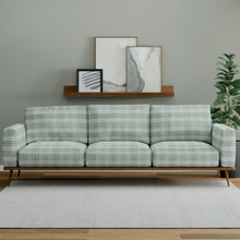 Load image into Gallery viewer, Stain Resistant Sage Green Olive Tartan Plaid Upholstery Drapery Fabric