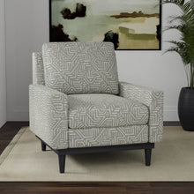 Load image into Gallery viewer, Heavy Duty Grey Coral Abstract Ethnic Geometric Upholstery Fabric