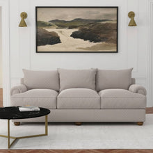 Load image into Gallery viewer, Heavy Duty Floral Diamond Light Grey Taupe Upholstery Drapery Fabric