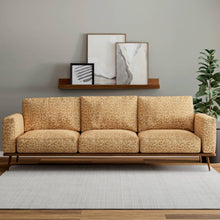 Load image into Gallery viewer, Heavy Duty Mustard Gold Cheetah Animal Pattern Chenille Upholstery Fabric