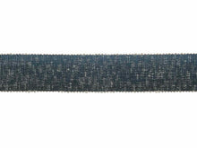 Load image into Gallery viewer, 2.5" Wide Navy Blue Teal Ombre Drapery Tape Trim