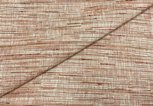 Load image into Gallery viewer, Designer Water and Stain Resistant Beige Rusty Coral Red Brown Upholstery Fabric