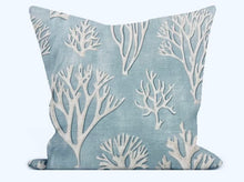 Load image into Gallery viewer, Custom Jane Churchill Oceana J590f-01 Blue Coral Print Pillow Cover