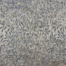 Load image into Gallery viewer, Sage Grey Teal Blue Silver Leaf Botanical Drapery Fabric