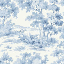 Load image into Gallery viewer, Schumacher Countryside Morning Wallpaper 6142 /  Blue And White