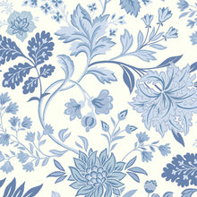 Load image into Gallery viewer, Schumacher Alicia Wallpaper 6144 / Blue And White