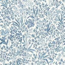 Load image into Gallery viewer, Schumacher Nocturne Wallpaper 6145 / Blue And White