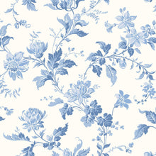 Load image into Gallery viewer, Schumacher Blomslinga Wallpaper 6146 / Blue And White