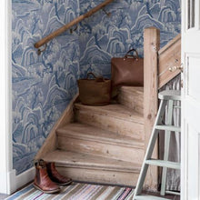 Load image into Gallery viewer, Schumacher Indigo Garden Wallpaper 6147 / Blue And White