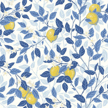 Load image into Gallery viewer, Schumacher Citronträd Wallpaper 6150 / Blue And Yellow