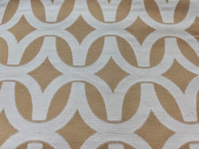 Load image into Gallery viewer, Robert Allen Tag Along Amber Beige Geometric Stain Resistant Upholstery Fabric