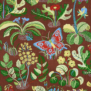 Pair of Custom Made Schumacher Exotic Butterfly Pillow Covers - Both Sides
