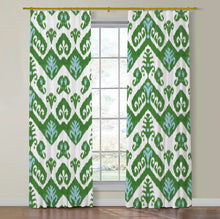 Load image into Gallery viewer, Set of Two Made to Order Thibaut Indies Ikat Side Drapery Panels