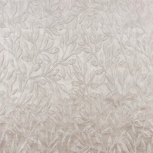 Cream Ivory Beige Leaf Botanical Drapery Fabric