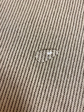 Load image into Gallery viewer, 1.5 Yard Designer Water &amp; Stain Resistant Indoor Outdoor Cream Brown Stripe Tweed Upholstery Fabric WHS 4611