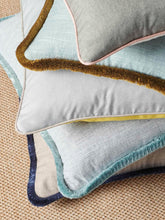 Load image into Gallery viewer, 1.25" Wide French Navy Blue Upholstery Brush Fringe Trim